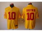 Nike NFL Washington Redskins #10 Robert Griffin III Yellow jerseys(Limited)