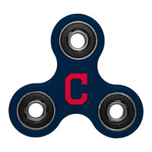 CLEVELAND INDIANS Team Logo Black Finger Spinner