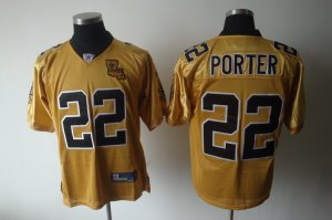 nfl new orleans saints #22 porter gold