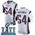 Nike Patriots #54 Dont'a Hightower White Youth 2018 Super Bowl LII Game Jersey