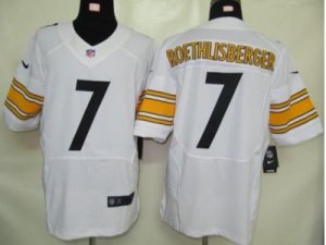 Nike NFL pittsburgh steelers #7 roethlisberger white Elite jerseys