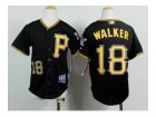 youth mlb jerseys pittsburgh pirates #18 walker black[p]