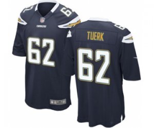 Men\'s Nike San Diego Chargers #62 Max Tuerk Game Navy Blue Team Color NFL Jersey