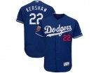 Men Los Angeles Dodgers #22 Clayton Kershaw Majestic Royal 2018 Spring Training Flex Base Player Jersey