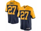 Mens Nike Green Bay Packers #27 Josh Jones Limited Navy Blue Alternate NFL Jersey