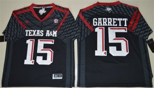 Texas A&M Aggies 15 Myles Garrett Black College Football Jersey