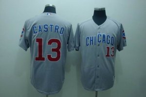 mlb chicago cubs #13 castro grey