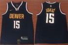 Nuggets #15 Nikola Jokic Navy Nike Swingman Jersey