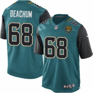 Mens Nike Jacksonville Jaguars #68 Kelvin Beachum Limited Teal Green Team Color NFL Jersey