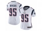 Women Nike New England Patriots #95 Derek Rivers Vapor Untouchable Limited White NFL Jersey