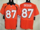 Nike nfl Denver Broncos #87 Eric Decker Orange Elite jerseys