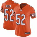 Womens Nike Chicago Bears #52 Khalil Mack Orange Alternate Vapor Untouchable Limited Player NFL Jersey
