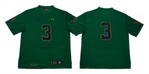 Notre Dame Fighting Irish #3 Green Under Armour College Football Jersey