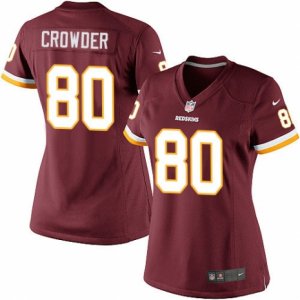 Womens Nike Washington Redskins #80 Jamison Crowder Limited Burgundy Red Team Color NFL Jersey