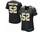 Women Nike New Orleans Saints #52 Craig Robertson Game Black Team Color NFL Jersey