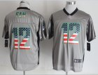 Nike Seattle Seahawks #12 Fan Grey Jerseys(USA Flag Fashion Shadow Elite)