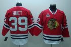 2010 stanley cup champions blackhawks #39 huet red