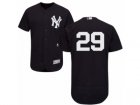 Mens Majestic New York Yankees #29 Tyler Clippard Navy Blue Flexbase Authentic Collection MLB Jersey