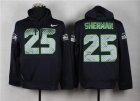 Nike Seattle Seahawks #25 Richard Sherman Blue jerseys(Pullover Hoodie)