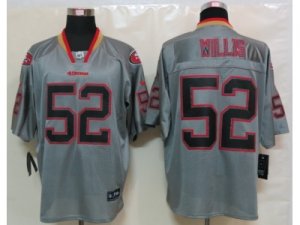 Nike NFL San Francisco 49ers #52 Patrick Willis Grey Jerseys(Lights Out Elite)