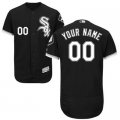 2016 Men Chicago White Sox Majestic Black Flexbase Authentic Collection Custom Jersey
