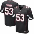 Mens Nike Arizona Cardinals #53 A.Q. Shipley Elite Black Alternate NFL Jersey