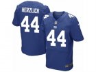 Mens Nike New York Giants #44 Mark Herzlich Elite Royal Blue Team Color NFL Jersey