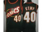 NBA Seattle SuperSonics #40 Shawn Kemp Green Throwback Jerseys(Revolution 30)