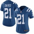 Women's Nike Indianapolis Colts #21 Vontae Davis Limited Royal Blue Rush NFL Jersey