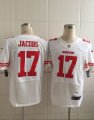 Nike San Francisco 49ers #17 Jacobs white jerseys(Elite Jacobs)