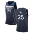 Timberwolves #25 Derrick Rose Navy Nike Swingman Jersey