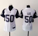 Women Nike Dallas Cowboys #50 Sean Lee White Rush Jersey