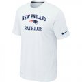 New England Patriots Heart & Soul White T-Shirt