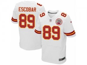 Mens Nike Kansas City Chiefs #89 Gavin Escobar Elite White NFL Jersey