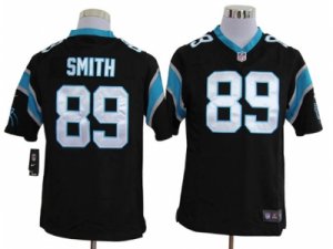 Nike NFL Carolina Panthers #89 Steve Smith black Game Jerseys