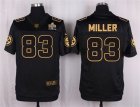 Nike Pittsburgh Steelers #83 Heath Miller Black Pro Line Gold Collection Jersey(Elite)