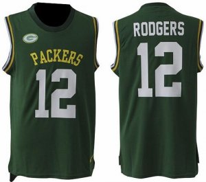 Nike Green Bay Packers #12 Aaron Rodgers Green Team Color Men Stitched NFL Limited Tank Top Jersey