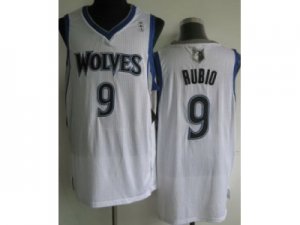 nba Minnesota Timberwolves #9 Ricky Rubio white Jerseys[Revolution 30]