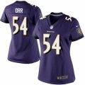 Women's Nike Baltimore Ravens #54 Zach Orr Limited Purple Team Color NFL Jersey