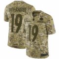 Mens Nike Pittsburgh Steelers #19 JuJu Smith-Schuster Limited Camo 2018 Salute to Service NFL Jersey