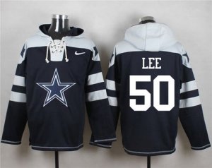 Nike Dallas Cowboys #50 Sean Lee Navy Blue Player Pullover Hoodie