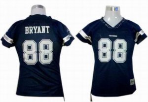 dallas cowboys 88 bryant womens field flirt fashion jerseys blue