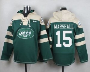 Nike New York Jets #15 Brandon Marshall Green Player Pullover NFL Hoodie