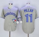 MLB Men Toronto Blue Jays #11 Kevin Pillar Grey New Cool Base Stitched Jersey