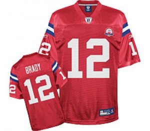 nfl new england patriots #12 brady red