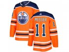 Adidas Edmonton Oilers #11 Mark Messier Orange Home Authentic Stitched NHL Jersey