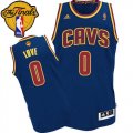 Men's Adidas Cleveland Cavaliers #0 Kevin Love Swingman Navy Blue CavFanatic 2016 The Finals Patch NBA Jersey