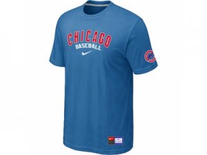 Chicago Cubs light Blue Nike Short Sleeve Practice T-Shirt