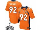 Nike Denver Broncos #92 Sylvester Williams orange[2014 Super Bowl XLVIII Elite]