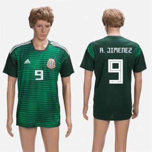 Mexico 9 R. JIMENEZ Training 2018 FIFA World Cup Thailand Soccer Jersey